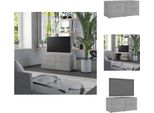 Vidaxl Mobile Tv Grigio Cemento 80X34X36 Cm Materiale A Base Di Legno - Mobili Tv