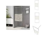 Vidaxl Schermo Doccia Per Cabina Doccia Esg Design Vetro Pietra 115X195 Cm - Schermi Doccia