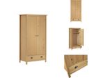 Vidaxl Armadio A 2 Ante Hill 89X50X170 Cm In Legno Di Pino Massiccio - Armadi