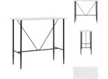 Vidaxl Tavolo Da Bar Bianco 120 X 60 X 110 Cm Mdf - Tavoli Da Pranzo