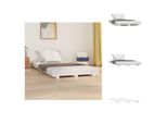 Vidaxl Letto In Legno Massiccio Bianco 100X200 Cm Pino - Letti E Strutture Letto