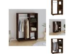 Vidaxl Armadio Rovere Fumé 80X40X110 Cm Materiale Legno - Armadi