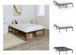 Vidaxl Struttura Letto In Metallo Nero 120X190 Cm - Letti E Strutture Letto