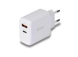 Lindy Caricatore Usb Tipo A+C Gan 65W, Bianco