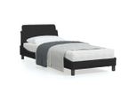 Vidaxl Struttura Letto Con Testiera "Dover"" Nera 80X200 Cm In Velluto"