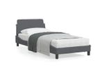 Vidaxl Struttura Letto "Dover"" Grigio Scuro 90X190 Cm In Velluto"