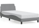 Vidaxl Struttura Letto "Dover"" Grigio Chiaro 80X200 Cm Tessuto"