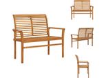 Vidaxl Panchina Da Giardino 112 Cm In Legno Massiccio Di Teak - Panchine Da Giardino