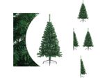 Vidaxl Mezzo Albero Di Natale Artificiale Con Supporto Verde 120 Cm Pvc - Alberi Di Natale