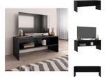 Mobile Tv Vidaxl Nero 100X40X40 Cm In Legno - Mobili Tv