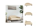 Vidaxl Letto Per Cani In Tessuto Crema 70X45X30 Cm - Letti Per Cani