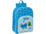 Zaino Scuola Los Pitufos Blu 26 X 34 X 11 Cm