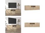 Mobile Tv Vidaxl Rovere Sonoma 140X35X40 Cm Materiale A Base Di Legno - Mobile Tv - Mobile Tv - Porta Tv - Mobili Tv