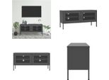 Vidaxl Mobile Tv Antracite 105X35X50 Cm In Acciaio - Mobile Tv - Mobile Tv - Mobile Hifi - Mobile Hifi