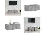 Vidaxl Mobile Tv Grigio Sonoma 80X34X30 Cm In Legno - Mobile Tv - Mobili Tv - Mobili Tv - Porta Tv