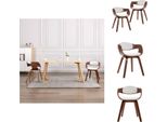 Vidaxl Sedie Da Pranzo 2 Pz. Bentwood E Pelle Finta - Sedie Da Pranzo