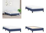 Vidaxl Struttura Letto Blu 90X190 Cm In Tessuto - Struttura Letto - Cornici Letto - Struttura Letto - Letto