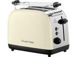 Tostapane Russell Hobbs A 2 Fette, Fessure Per Toast Extra Larghe, Funzione Scongelamento, Funzione Riscaldamento, Pane (26551-56)