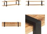 Vidaxl Mobile Tv 160X40X40 Cm Legno Massiccio Di Mango Grezzo - Mobile Tv - Mobili Tv - Mobili Tv - Mobili Tv