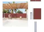 Vidaxl Tenda Laterale Estensibile Marrone 160X1200 Cm - Ombrelloni E Tende Da Sole