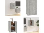 Vidaxl Mobile Tv A Parete Grigio Cemento 40X34,5X60 Cm - Mobile Tv A Parete - Mobile Tv A Parete - Mobile Tv - Console Tv