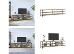 Mobile Tv Vidaxl Rovere Sonoma 200X30X50 Cm Materiale A Base Di Legno E Metallo - Mobile Tv - Mobili Tv - Porta Tv - Mobili Tv