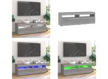 Vidaxl Mobili Tv 2 Pezzi Con Luci Led Grigio Sonoma 60X35X40 Cm - Mobile Tv - Mobili Tv - Mobili Tv - Porta Tv