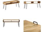 Vidaxl Mobile Tv In Legno Massiccio Di Mango 110 X 35 X 45 Cm - Mobile Tv - Mobile Tv - Porta Tv - Mobile Hifi