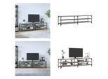 Vidaxl Mobile Tv Grigio Sonoma 200X30X50 Cm In Legno E Metallo - Mobile Tv - Mobili Tv - Porta Tv - Mobili Tv