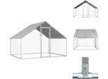 Vidaxl Gabbia Per Polli Da Esterno 2,75X2X1,92 M Acciaio Zincato - Habitat E Recinti Per Piccoli Animali