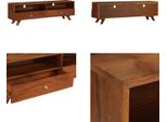 Vidaxl Mobile Tv In Legno Massiccio Antico 140X30X40 Cm - Mobile Tv - Mobili Tv - Mobili Tv - Mobile Tv