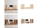 Vidaxl Mobili Tv 5 Pz. Pino Massiccio - Mobile Tv - Mobili Tv - Mobile Tv In Legno - Mobili Tv