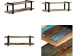 Mobile Tv Vidaxl 130X40X40 Cm In Legno Massiccio Antico - Mobile Tv - Mobili Tv - Mobili Tv - Mobili Tv