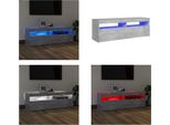 Mobile Tv Vidaxl Con Illuminazione Led Grigio Cemento 120X35X40 Cm - Mobile Tv - Mobili Tv - Mobile Tv Con Led - Mobili Tv
