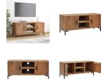 Vidaxl Mobile Tv Marrone 110X35X48 Cm In Pino Massiccio - Mobile Tv - Mobile Tv - Mobili Tv - Porta Tv