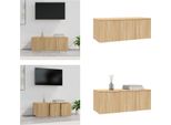 Mobile Tv Vidaxl Rovere Sonoma 80X34X30 Cm Materiale A Base Di Legno - Mobile Tv - Mobile Tv - Mobile Tv - Credenza