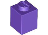 100 Pezzi Lego, Parti N. 3005 In Viola Scuro (Dark Purple)