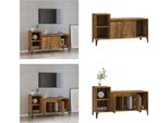 Vidaxl Mobile Tv In Rovere Fumé 100X35X55 Cm Materiale A Base Di Legno - Mobile Tv - Mobile Tv - Mobili Tv - Porta Tv
