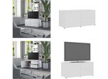 Vidaxl Mobile Tv Bianco 80X34X36 Cm In Legno - Mobile Tv - Mobili Tv - Mobili Tv - Credenza