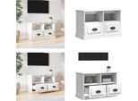 Vidaxl Mobile Tv Bianco Lucido 80X35X50 Cm In Legno - Mobile Tv - Mobili Tv - Mobili Tv - Porta Tv