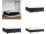 Vidaxl Letto Boxspring Nero 160X200 Cm In Pelle Finta - Letto Boxspring - Boxspringbetten - Bett - SchlafzimmermöBel