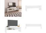 Vidaxl Mobile Tv Bianco 120X40X40 Cm In Legno - Mobile Tv - Mobile Tv - Tavolo Tv - Tavoli Tv