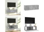 Vidaxl Mobile Tv Grigio Cemento 100X30X30 Cm Materiale A Base Di Legno - Mobile Tv - Mobili Tv - Mobili Tv - Credenza