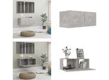 Vidaxl Mobile Tv Grigio Cemento 80X30X30 Cm In Legno - Mobile Tv - Mobili Tv - Mobili Tv - Credenza