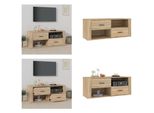 Mobile Tv Vidaxl Rovere Sonoma 100X35X40 Cm Materiale A Base Di Legno - Mobile Tv - Mobile Tv - Porta Tv - Mobili Tv