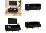 Mobile Tv Vidaxl Nero Lucido 90X40X48,5 Cm Materiale A Base Di Legno - Mobile Tv - Mobili Tv - Mobile Tv - Mobile Tv