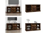 Mobile Tv Vidaxl Rovere Fumé 99,5X35,5X48 Cm Materiale In Legno - Mobile Tv - Mobili Tv - Mobili Tv - Mobili Tv