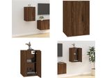 Vidaxl Mobile Tv A Parete In Rovere Marrone 40X34,5X60 Cm - Mobile Tv A Parete - Mobile Tv - Consolle Tv