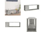 Mobile Tv Vidaxl Grigio Cemento 100X24X32 Cm Materiale A Base Di Legno - Mobile Tv - Mobili Tv - Mobili Tv - Mobili Tv