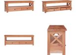 Mobile Tv Vidaxl 115X30X40 Cm In Legno Massiccio Di Mogano - Mobile Tv - Mobile Tv - Porta Tv - Consolle